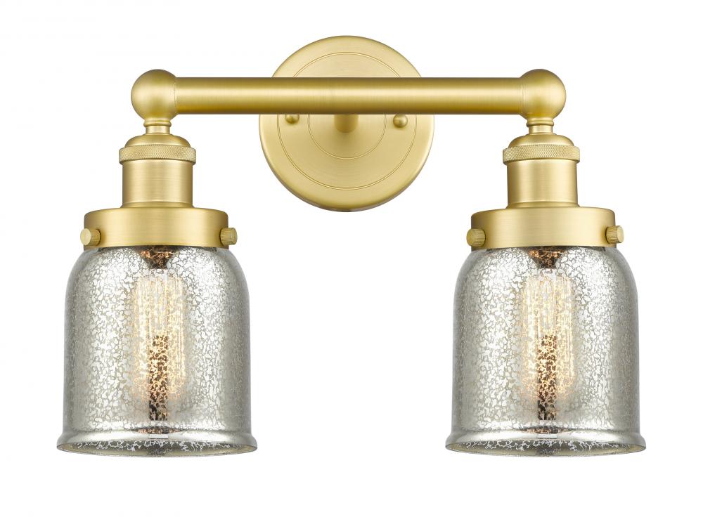 Bell - 2 Light - 14 inch - Satin Gold - Bath Vanity Light