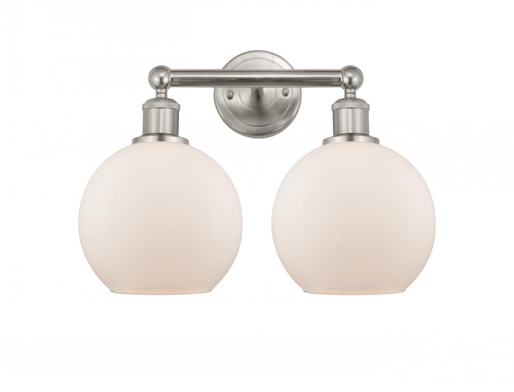 Athens - 2 Light - 17 inch - Satin Nickel - Bath Vanity Light