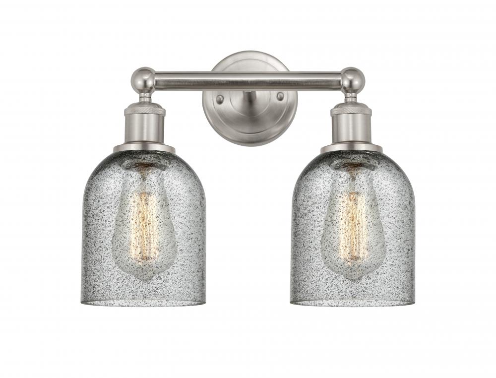 Caledonia - 2 Light - 14 inch - Brushed Satin Nickel - Bath Vanity Light