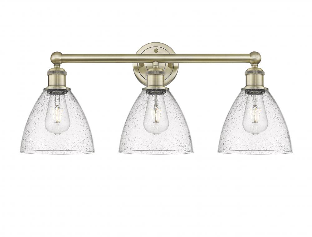 Bristol - 3 Light - 26 inch - Antique Brass - Bath Vanity Light