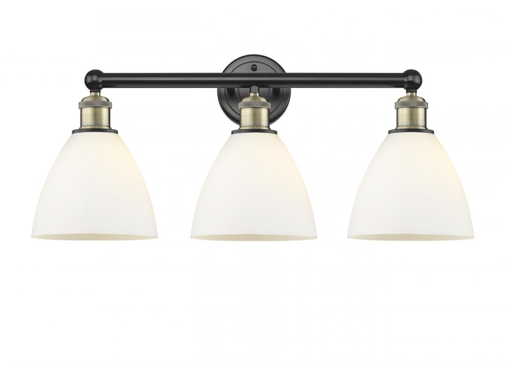 Bristol - 3 Light - 26 inch - Black Antique Brass - Bath Vanity Light