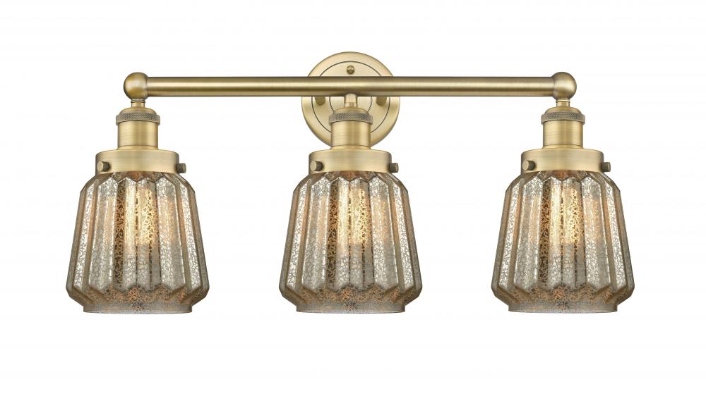 Chatham - 3 Light - 25 inch - Brushed Brass - Bath Vanity Light