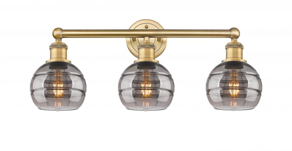 Rochester - 3 Light - 24 inch - Brushed Brass - Bath Vanity Light