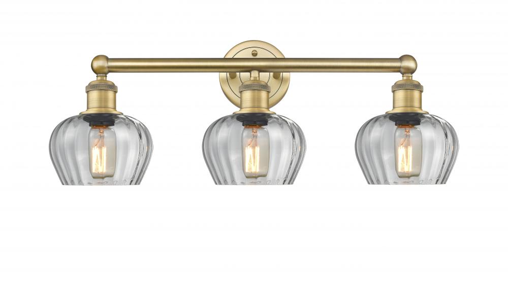 Fenton - 3 Light - 25 inch - Brushed Brass - Bath Vanity Light