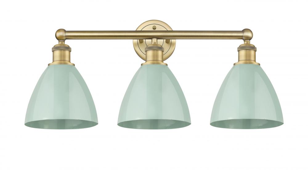 Plymouth - 3 Light - 26 inch - Brushed Brass - Bath Vanity Light