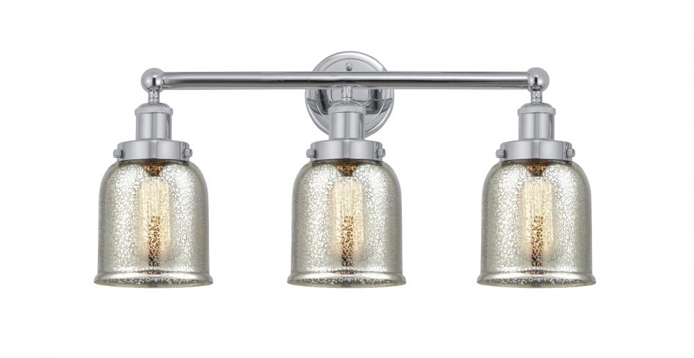 Bell - 3 Light - 23 inch - Polished Chrome - Bath Vanity Light