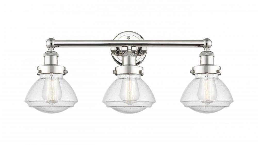 Olean - 3 Light - 25 inch - Polished Nickel - Bath Vanity Light