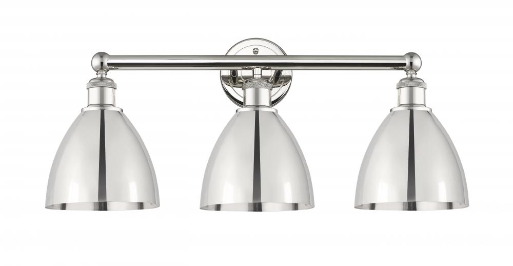 Bristol - 3 Light - 26 inch - Polished Nickel - Bath Vanity Light