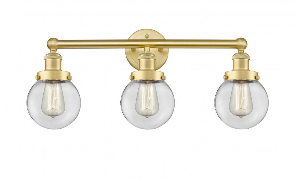 Beacon - 3 Light - 24 inch - Satin Gold - Bath Vanity Light