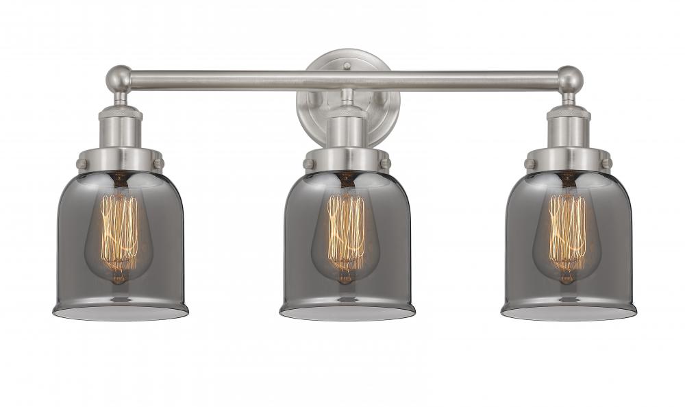 Bell - 3 Light - 23 inch - Brushed Satin Nickel - Bath Vanity Light