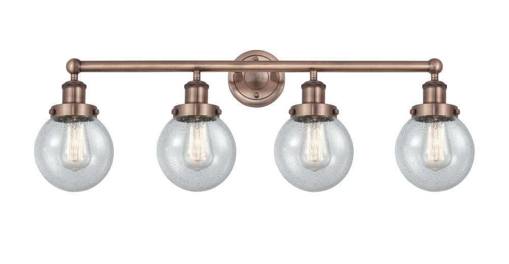 Beacon - 4 Light - 33 inch - Antique Copper - Bath Vanity Light