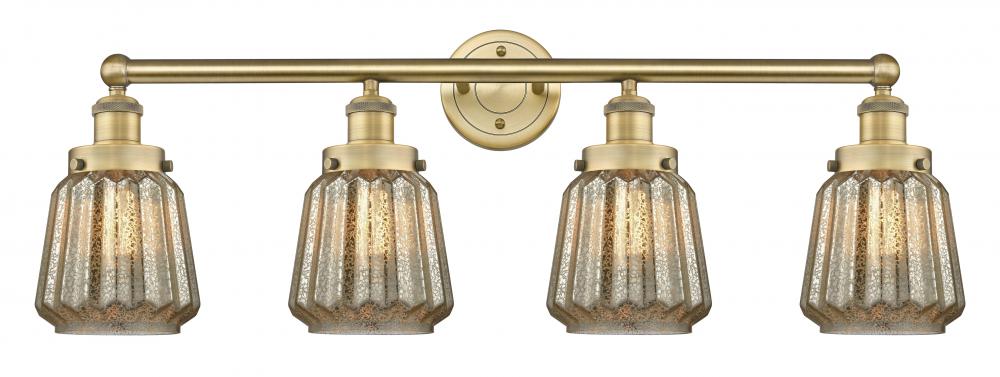 Chatham - 4 Light - 34 inch - Brushed Brass - Bath Vanity Light