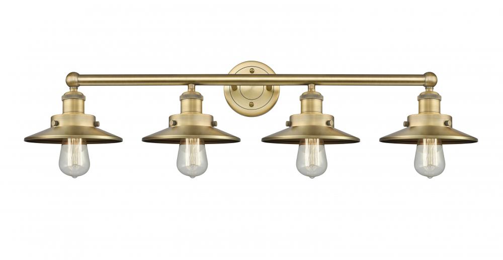 Edison - 4 Light - 35 inch - Brushed Brass - Bath Vanity Light