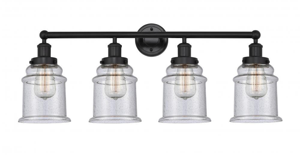 Canton - 4 Light - 33 inch - Matte Black - Bath Vanity Light