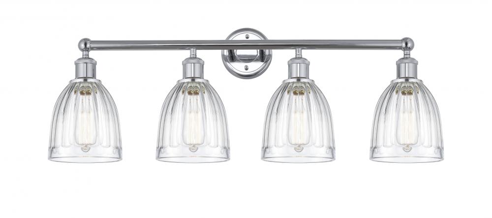 Brookfield - 4 Light - 33 inch - Polished Chrome - Bath Vanity Light