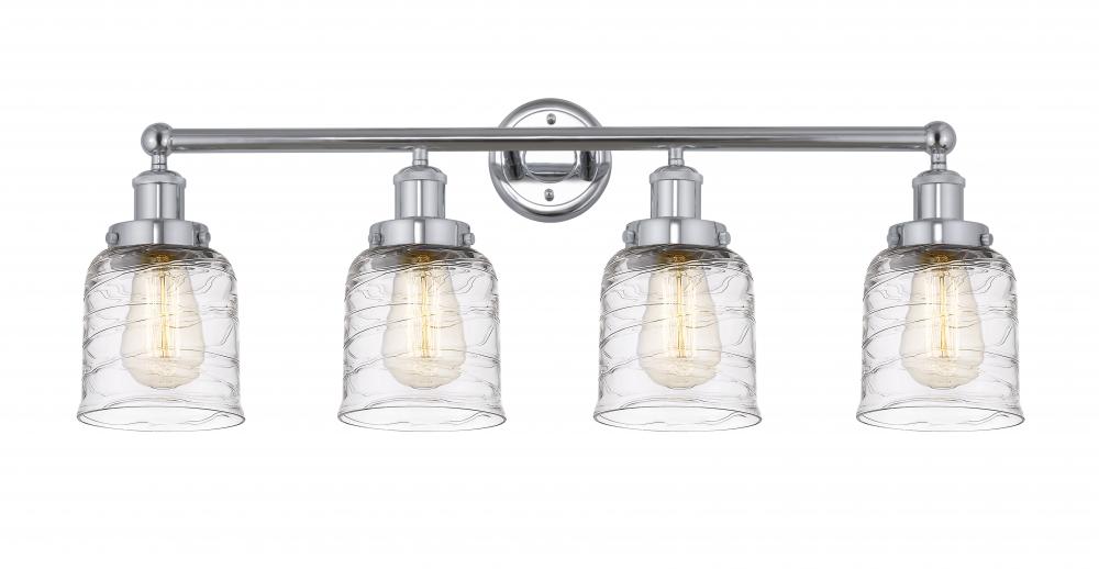 Bell - 4 Light - 32 inch - Polished Chrome - Bath Vanity Light