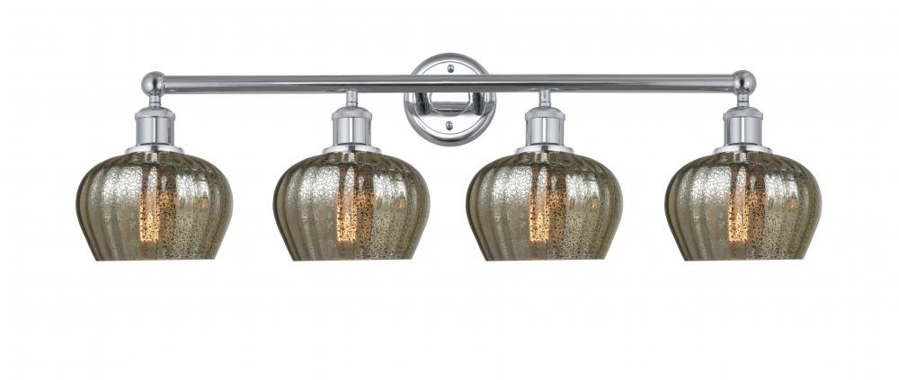 Fenton - 4 Light - 34 inch - Polished Chrome - Bath Vanity Light