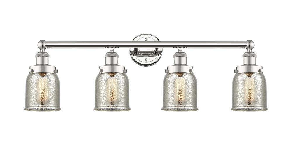 Bell - 4 Light - 32 inch - Polished Nickel - Bath Vanity Light