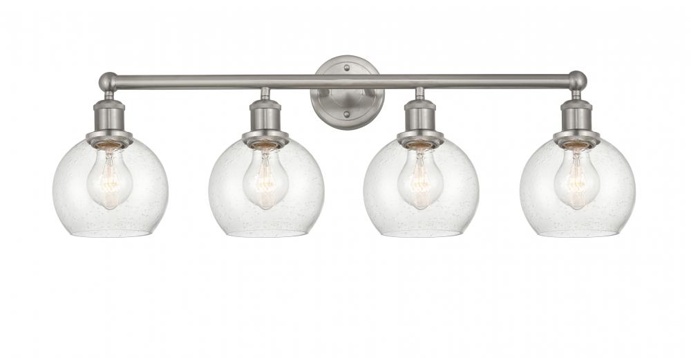 Athens - 4 Light - 33 inch - Brushed Satin Nickel - Bath Vanity Light