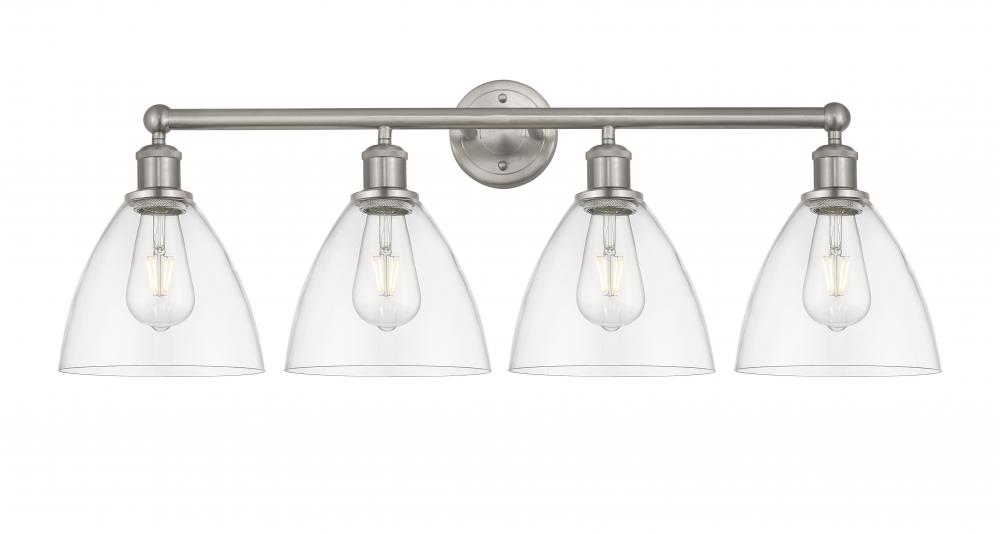 Bristol - 4 Light - 35 inch - Brushed Satin Nickel - Bath Vanity Light