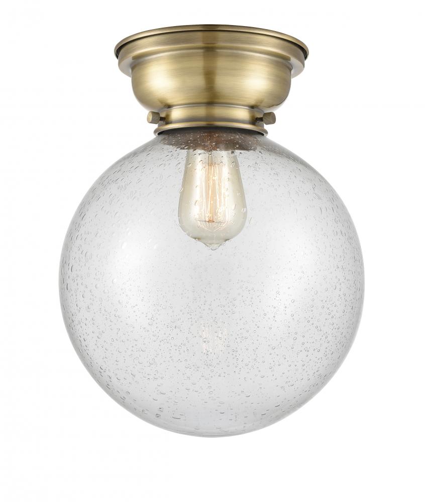 Beacon - 1 Light - 10 inch - Antique Brass - Flush Mount