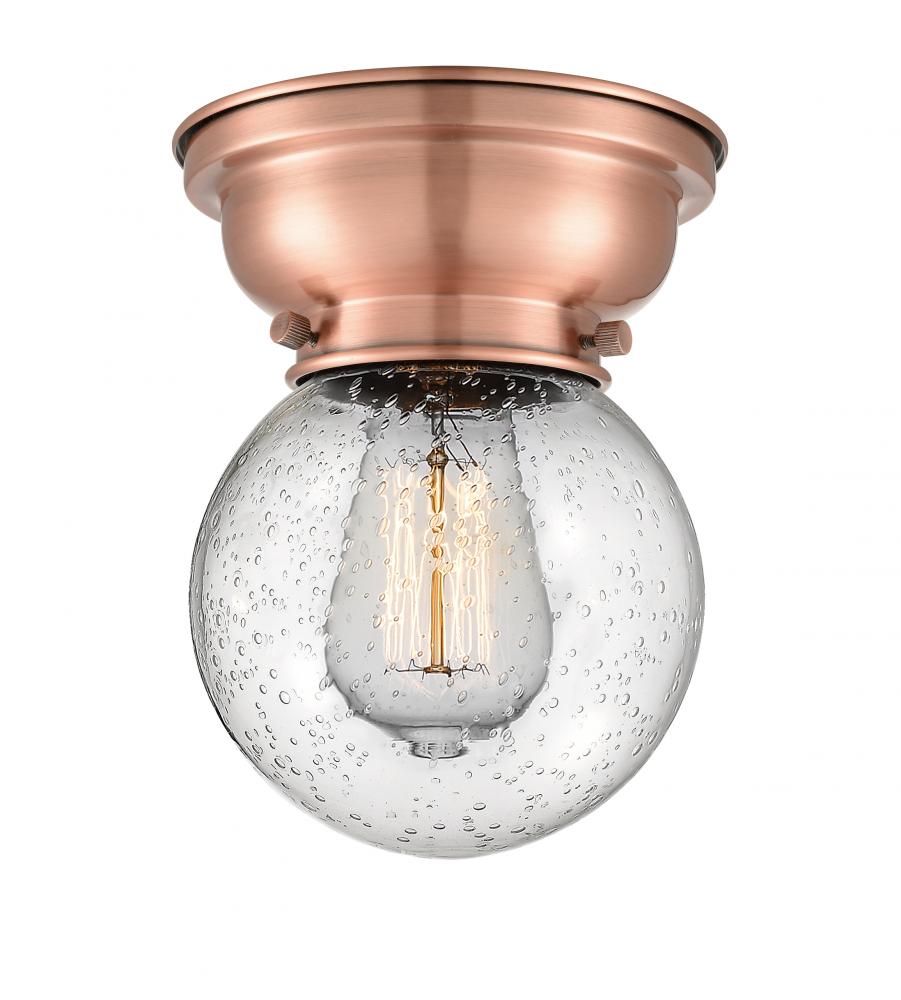 Beacon - 1 Light - 6 inch - Antique Copper - Flush Mount