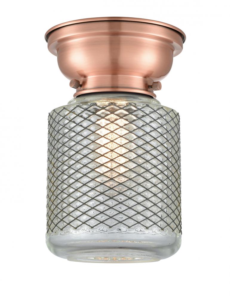 Stanton - 1 Light - 6 inch - Antique Copper - Flush Mount