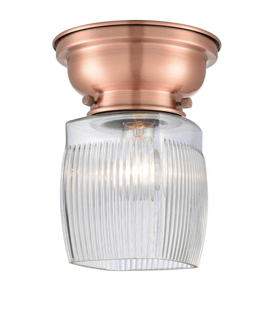 Colton - 1 Light - 6 inch - Antique Copper - Flush Mount