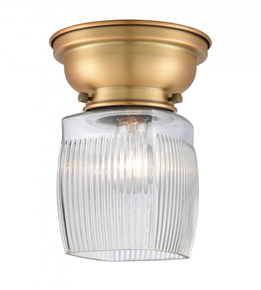 Colton - 1 Light - 6 inch - Brushed Brass - Flush Mount