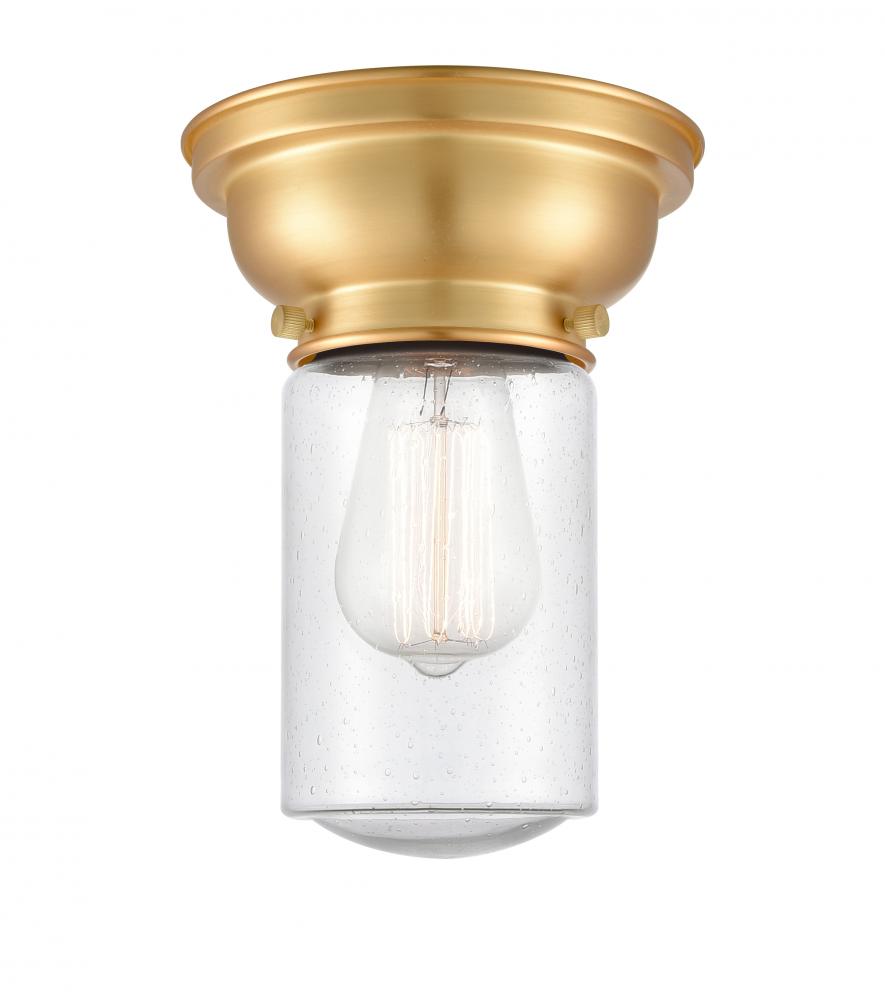 Dover - 1 Light - 6 inch - Satin Gold - Flush Mount