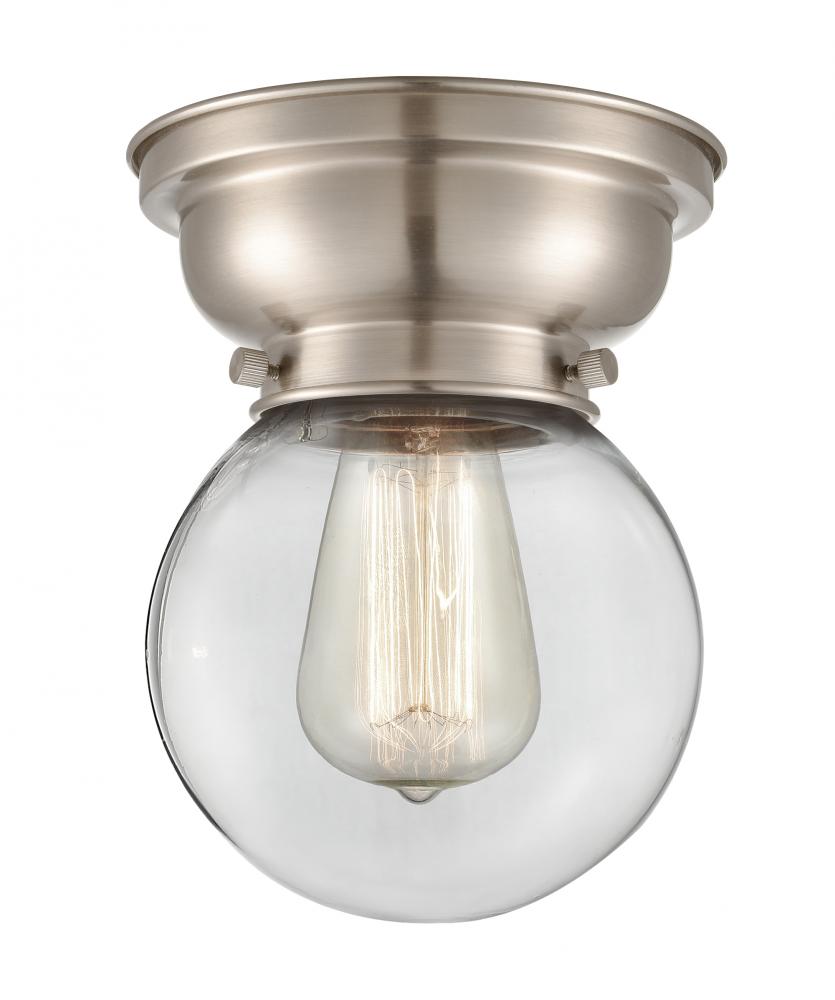 Beacon - 1 Light - 6 inch - Brushed Satin Nickel - Flush Mount