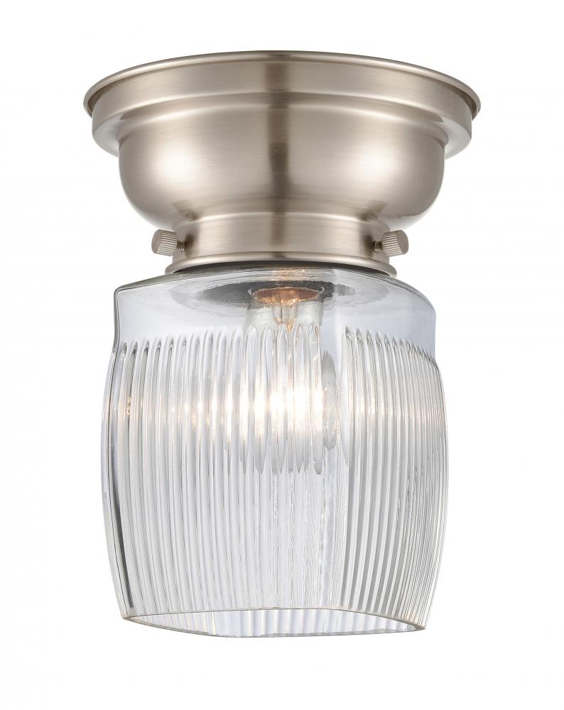 Colton - 1 Light - 6 inch - Brushed Satin Nickel - Flush Mount