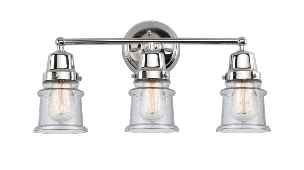 Canton - 3 Light - 21 inch - Polished Chrome - Bath Vanity Light