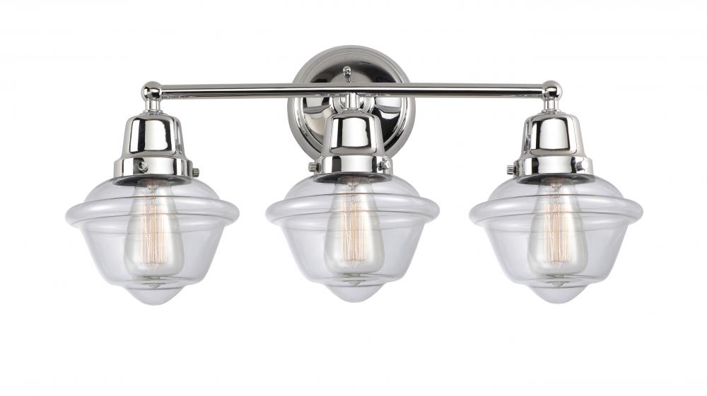 Oxford - 3 Light - 24 inch - Polished Chrome - Bath Vanity Light