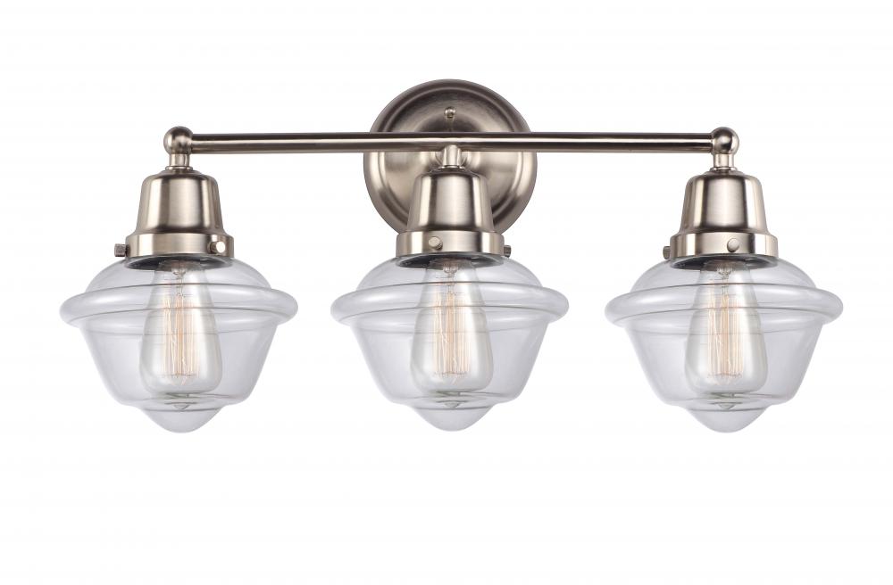 Oxford - 3 Light - 24 inch - Brushed Satin Nickel - Bath Vanity Light