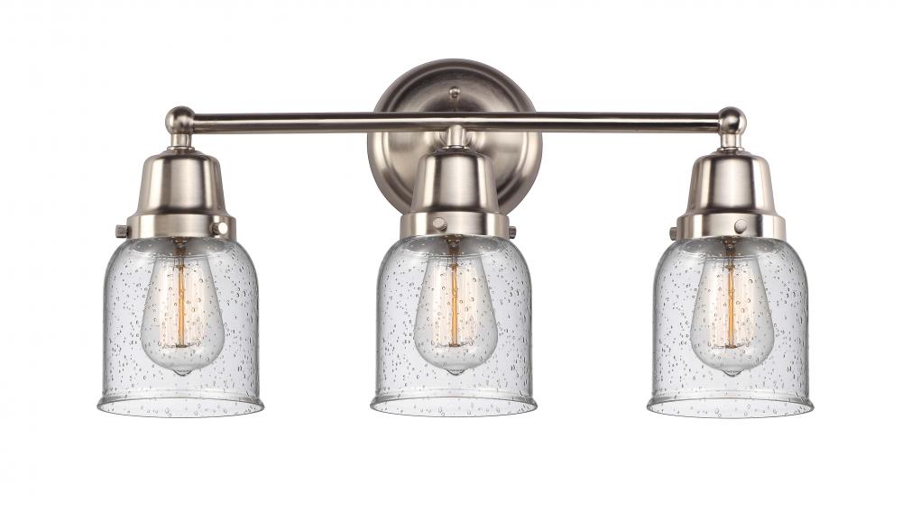 Bell - 3 Light - 21 inch - Brushed Satin Nickel - Bath Vanity Light