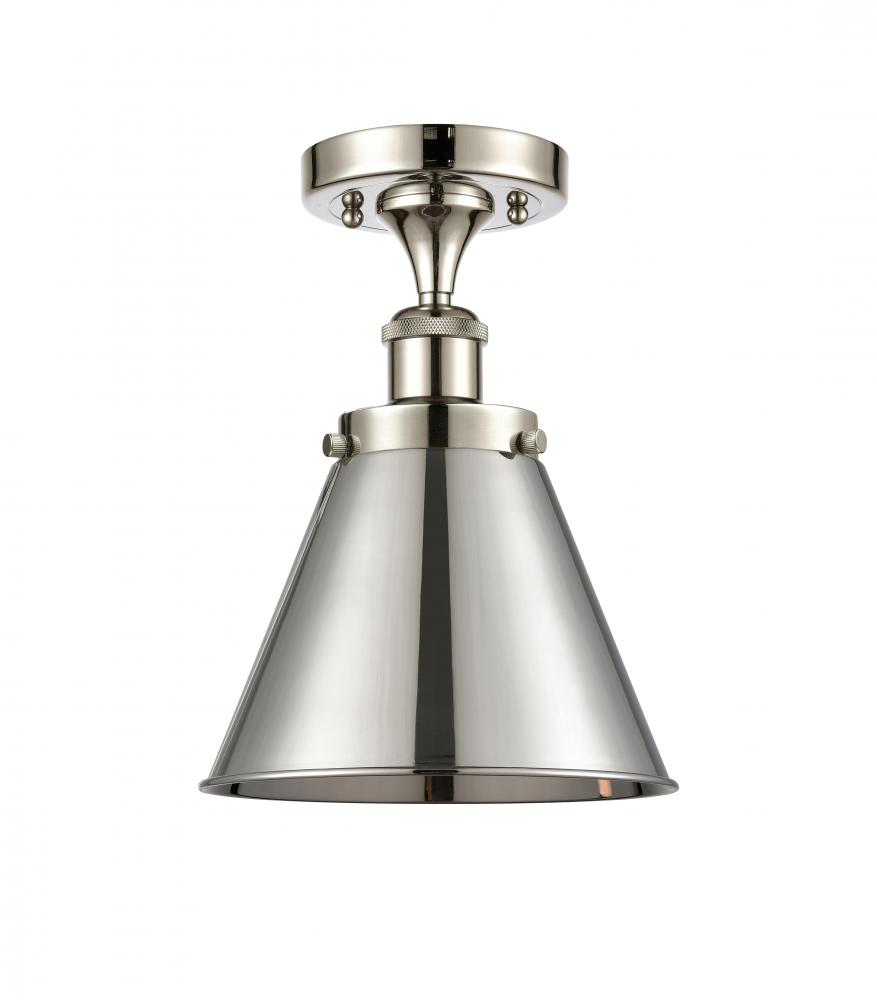 Appalachian - 1 Light - 7 inch - Polished Nickel - Semi-Flush Mount