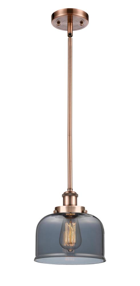 Bell - 1 Light - 8 inch - Antique Copper - Mini Pendant