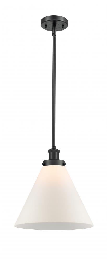 Cone - 1 Light - 12 inch - Matte Black - Mini Pendant