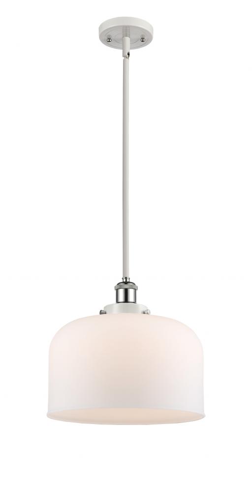 Bell - 1 Light - 12 inch - White Polished Chrome - Mini Pendant