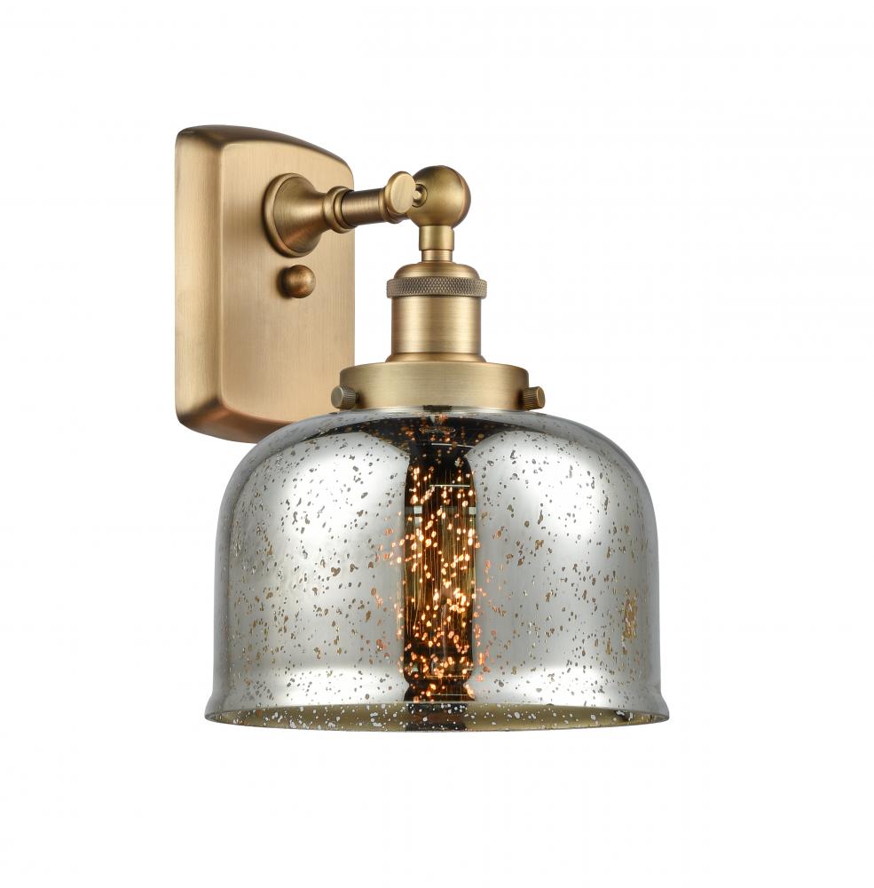 Bell - 1 Light - 8 inch - Brushed Brass - Sconce