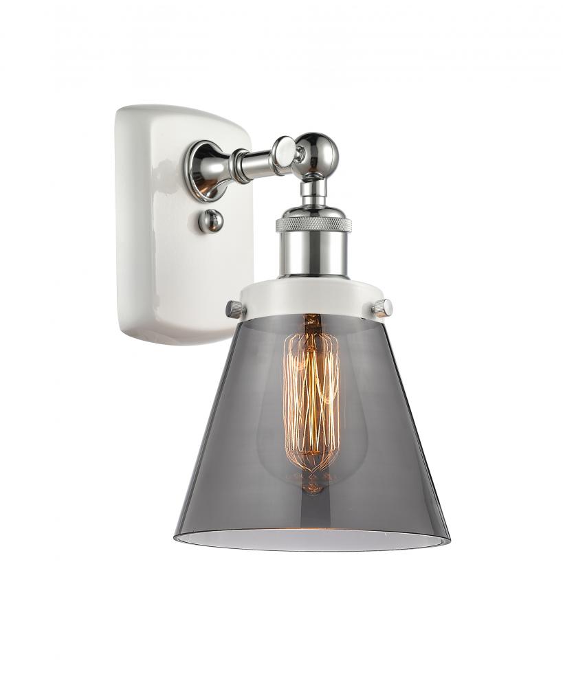 Cone - 1 Light - 6 inch - White Polished Chrome - Sconce