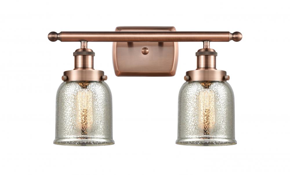 Bell - 2 Light - 16 inch - Antique Copper - Bath Vanity Light