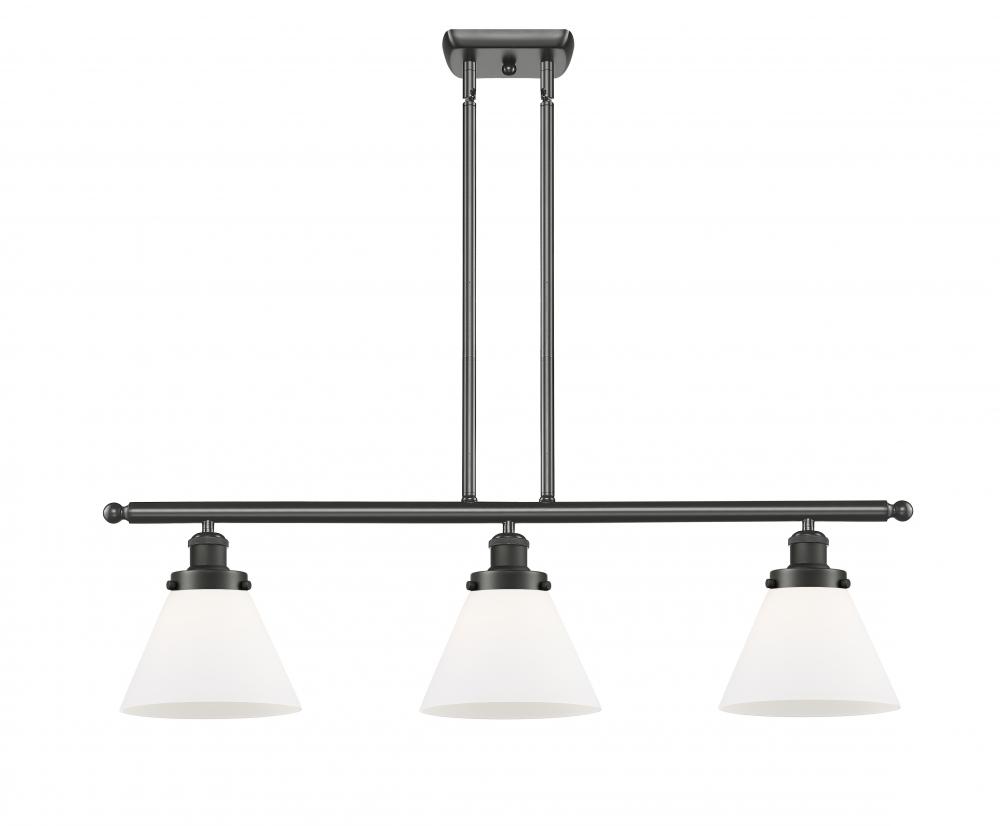 Cone - 3 Light - 36 inch - Oil Rubbed Bronze - Stem Hung - Island Light