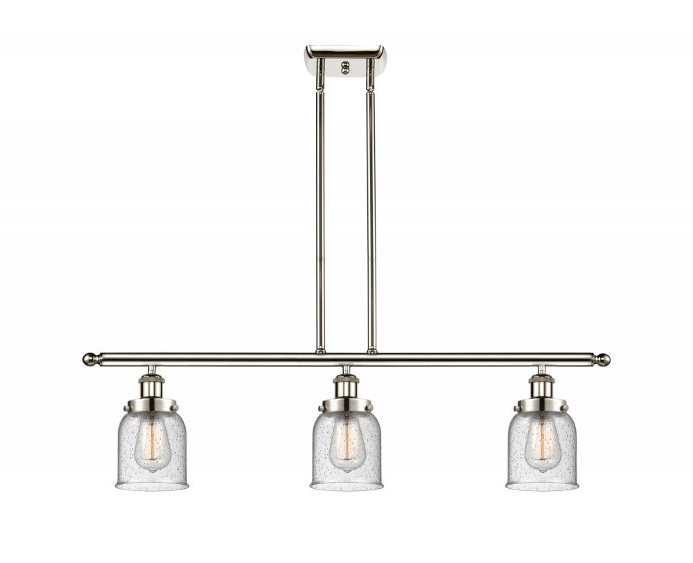 Bell - 3 Light - 36 inch - Polished Nickel - Stem Hung - Island Light