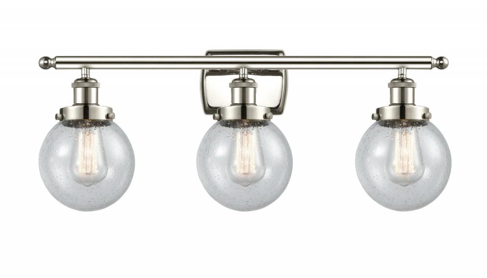 Beacon - 3 Light - 26 inch - Polished Nickel - Bath Vanity Light