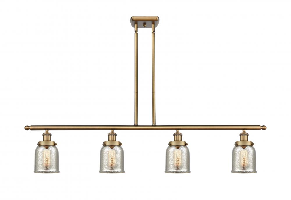 Bell - 4 Light - 48 inch - Brushed Brass - Stem Hung - Island Light