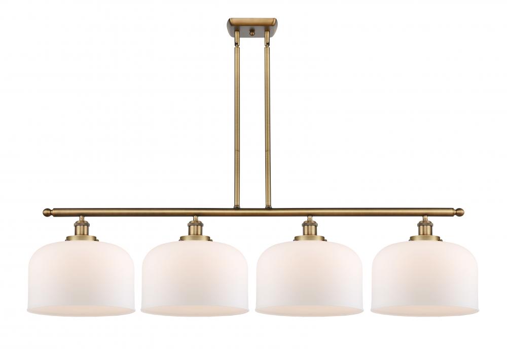 Bell - 4 Light - 48 inch - Brushed Brass - Stem Hung - Island Light