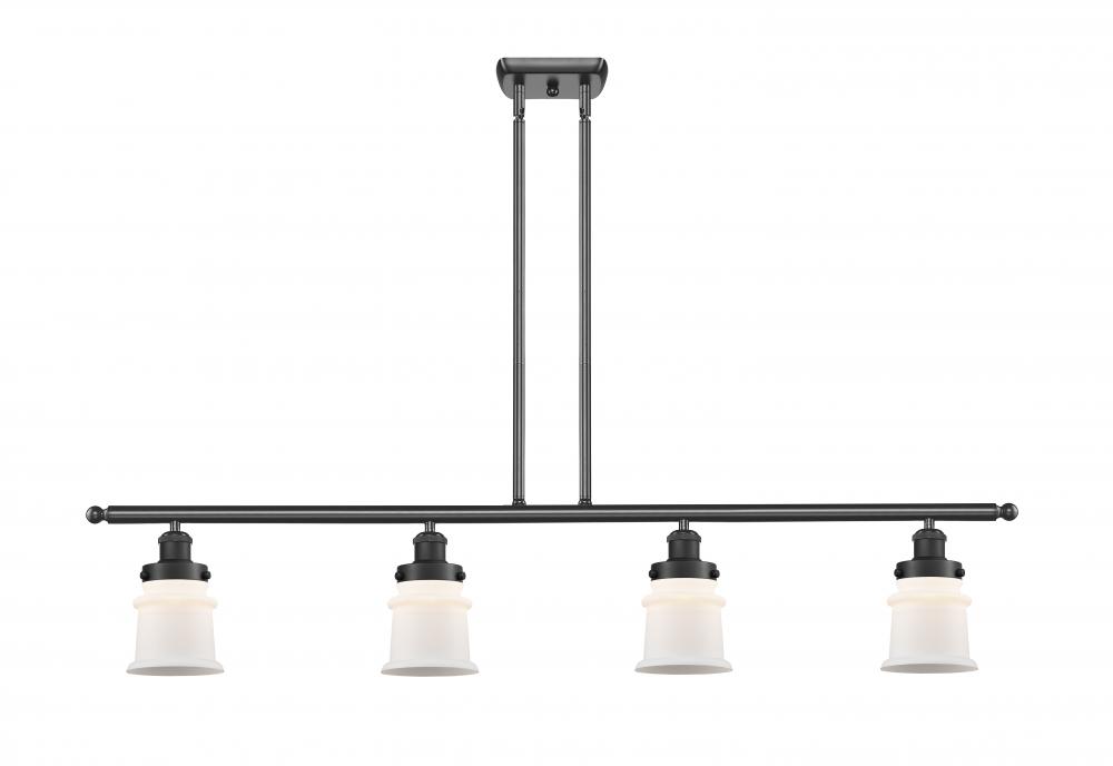 Canton - 4 Light - 48 inch - Matte Black - Stem Hung - Island Light