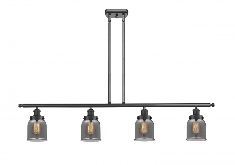 Bell - 4 Light - 48 inch - Matte Black - Stem Hung - Island Light